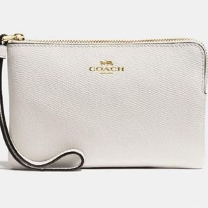 Coach Corner Zip Wristlet